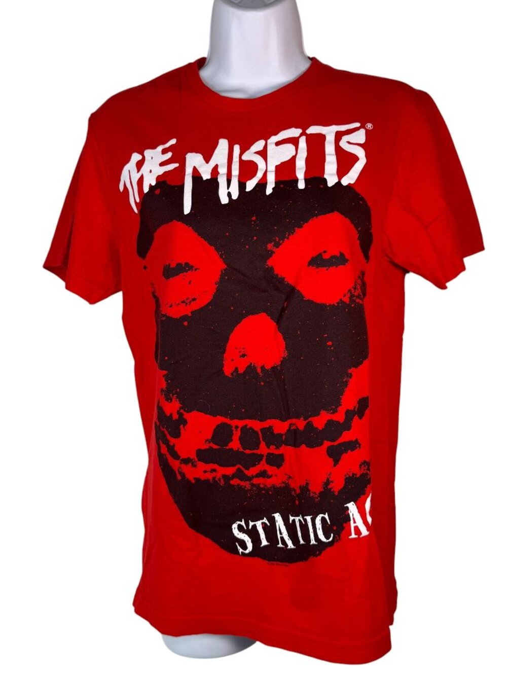 The Misfits Red Static Age T-Shirt Tee Skull Horror Punk Rock Alternative Emo S